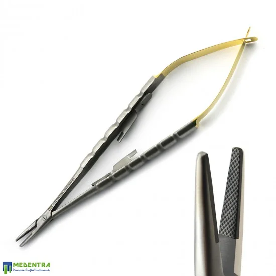 2 Pinze Per Legatura Micro-sutura EA – Strumenti Chirurgici Cynamed, T/C 6 Con Piattaforma